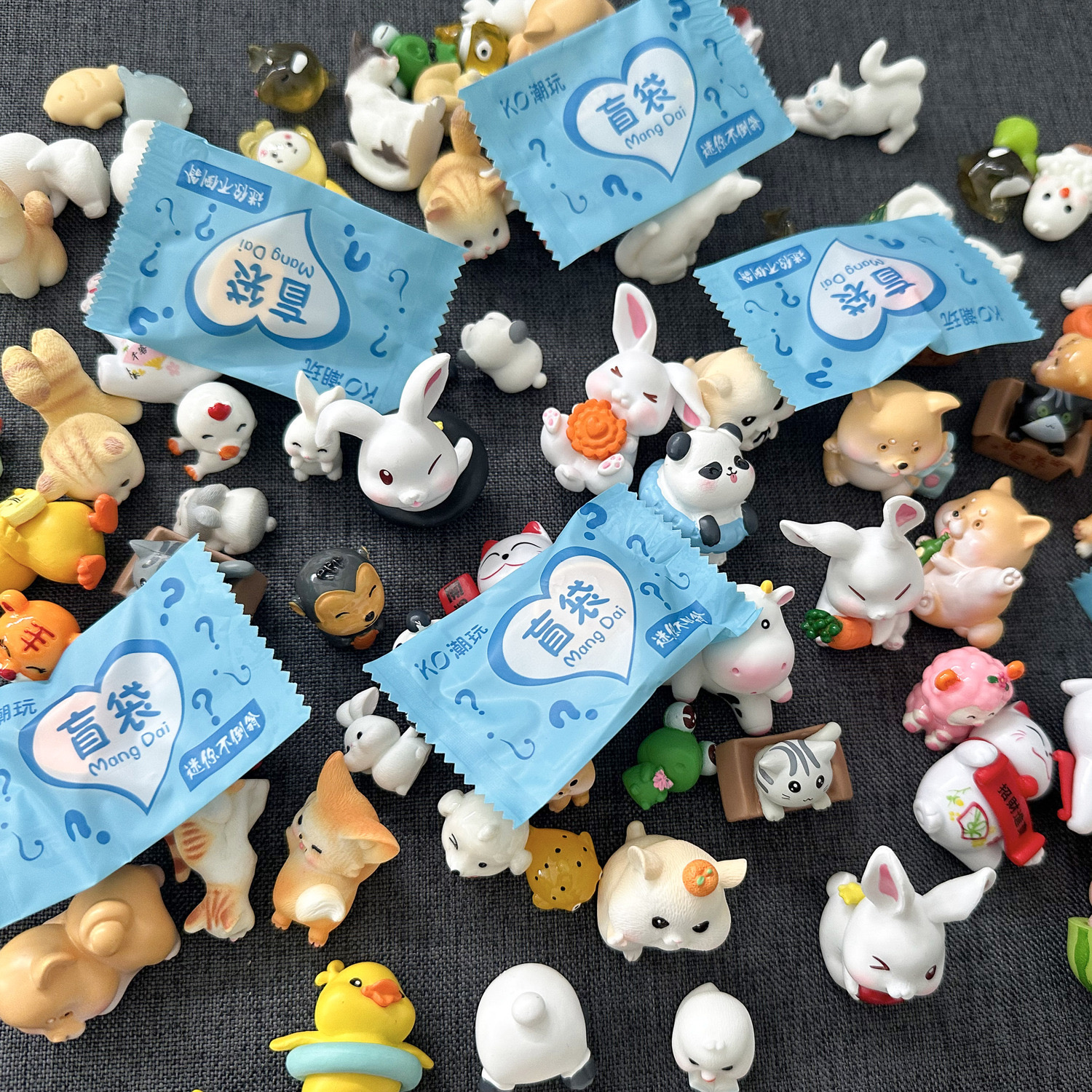 Party Games Mini - 5/10/20/40pcs Of Mini Resin Tiger Rabbit