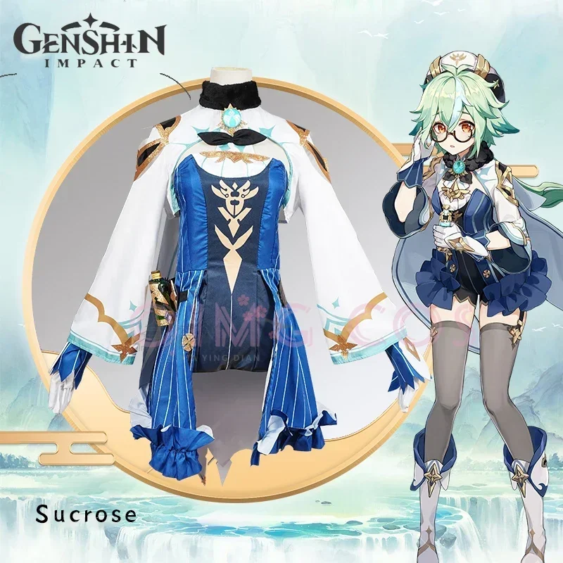 Party Games Carnival - Genshin Impact Sucrose Cosplay Costume Adult