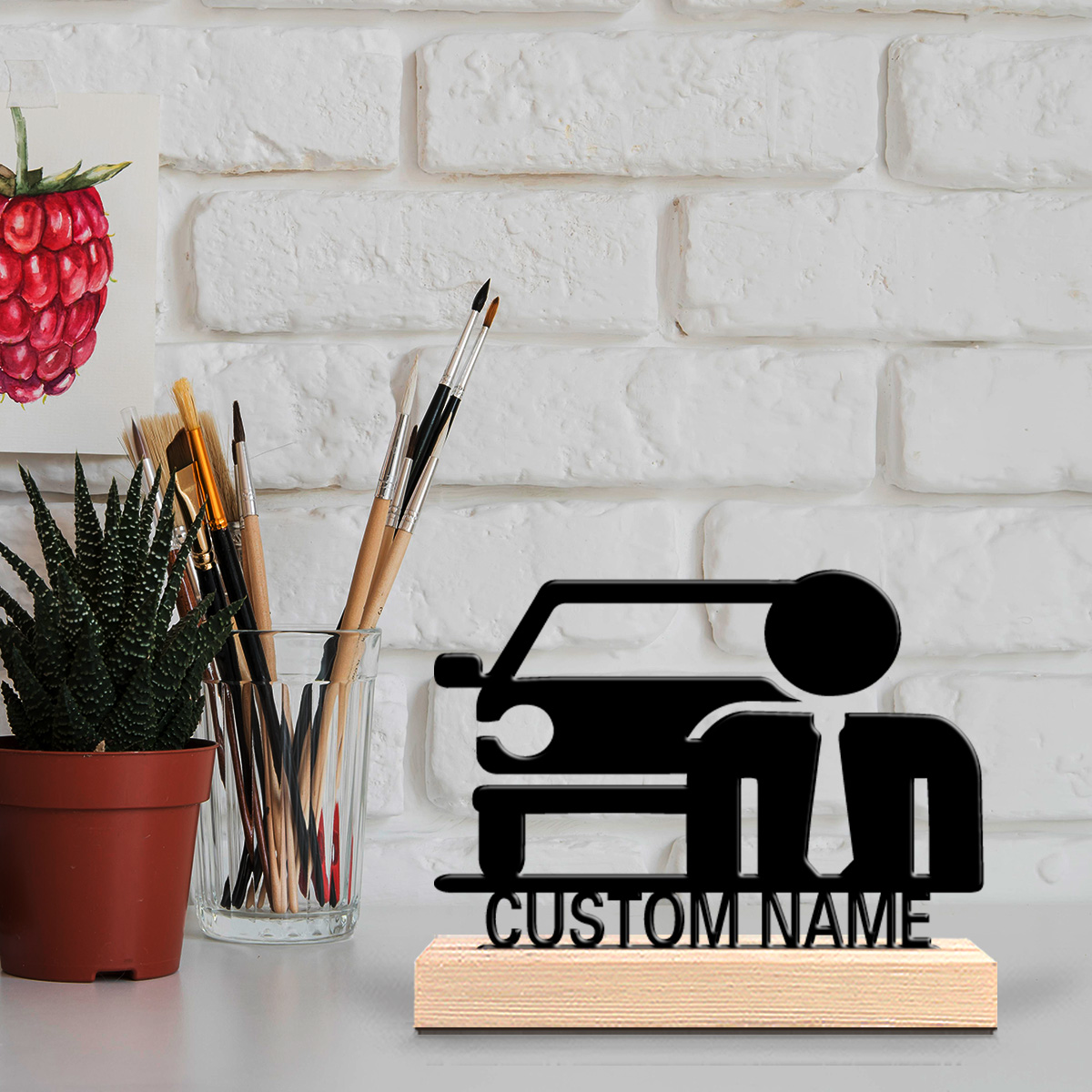 Party Games Christmas - 1pc Beauty Personalized Custom Car Metal