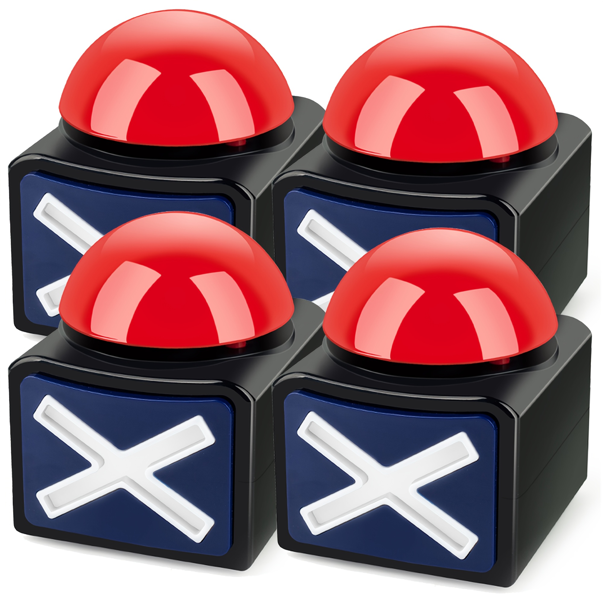 Party Games Graduation - Black and Red Light-Up Sound Buzzer
