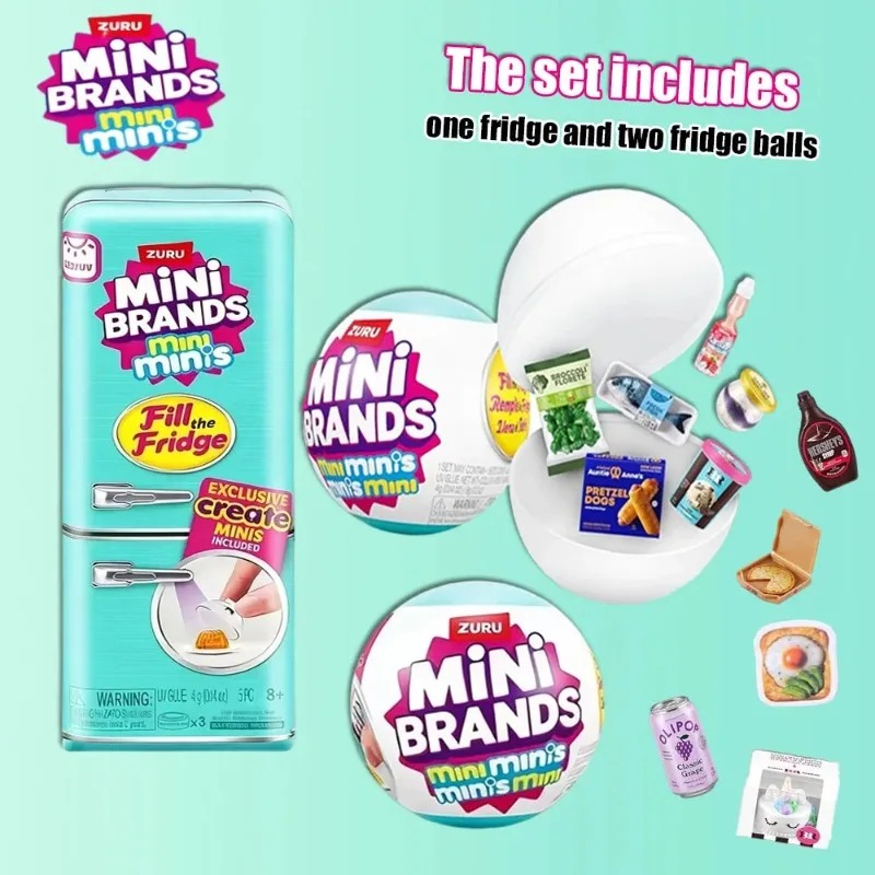 ZURU Mini refrigerator set min - Party Games Mini review and price
