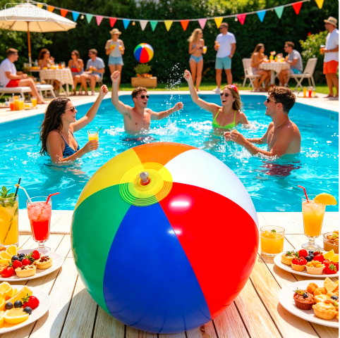 Colorful Inflatable Beach Ball - Party Games Summer review and price