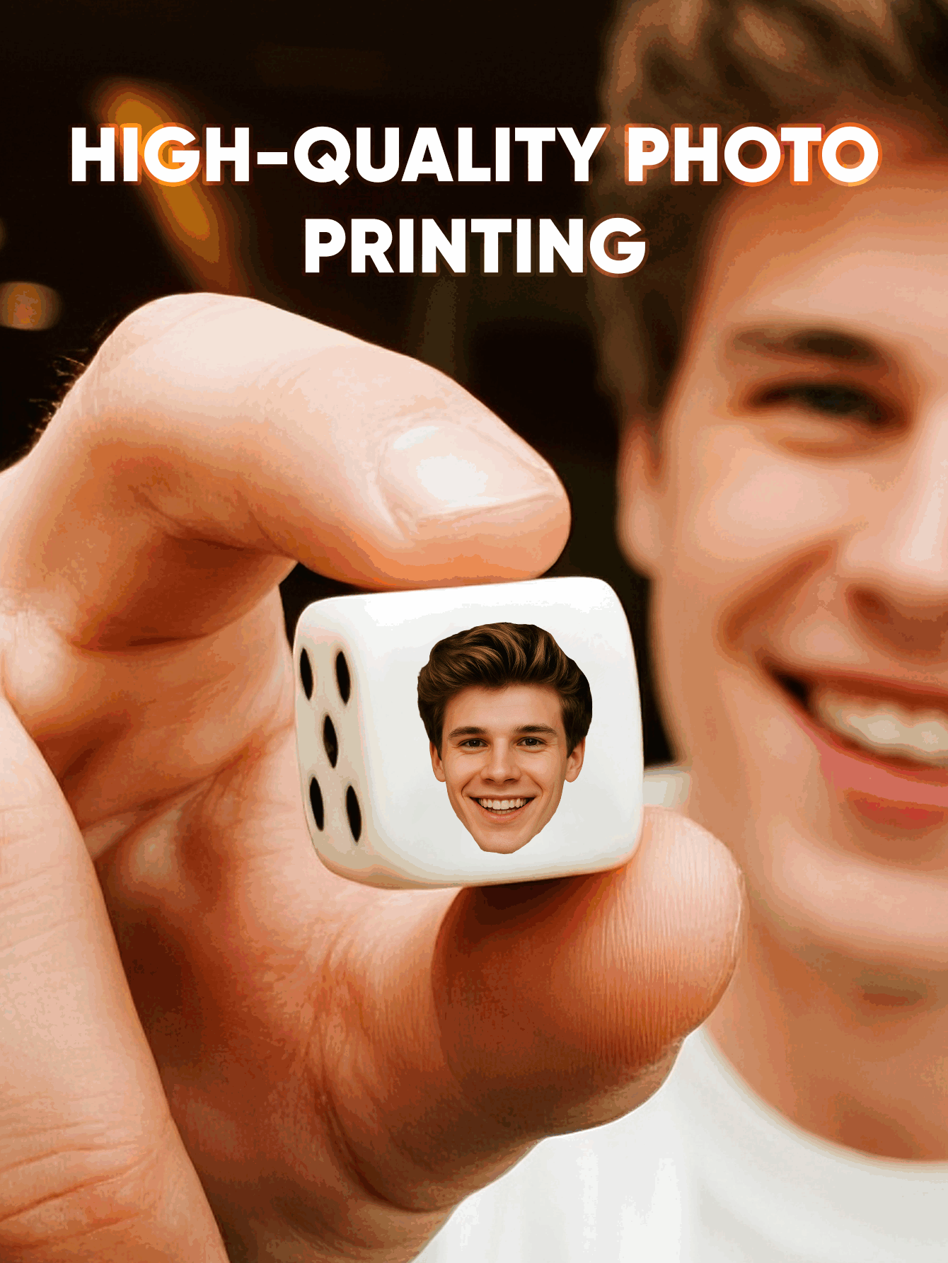 Custom Face Dice Personalized  - Party Games Christmas review and price