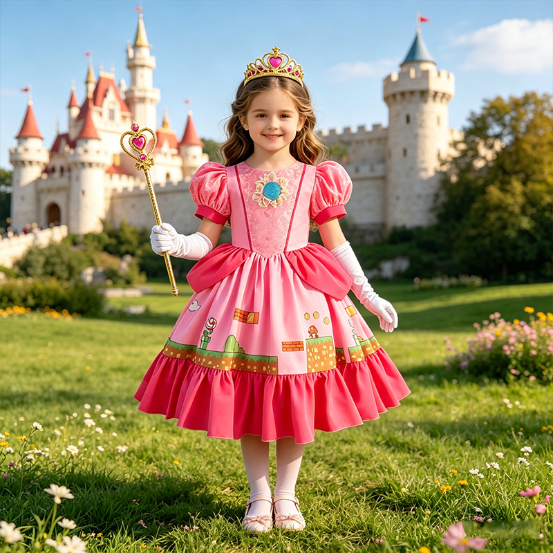 Princess Peach Costume Dress w - Party Games Summer review and price