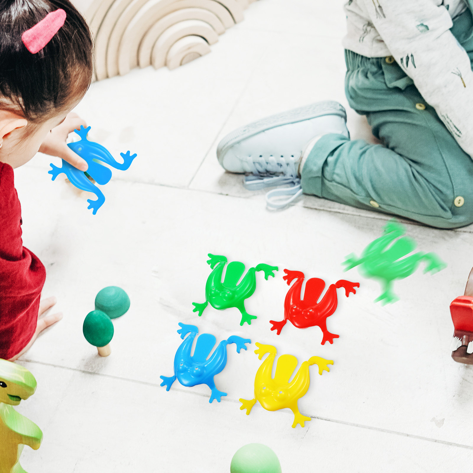 16Pcs Jumping Frogs Assorted C - Party Games Entertainer review and price