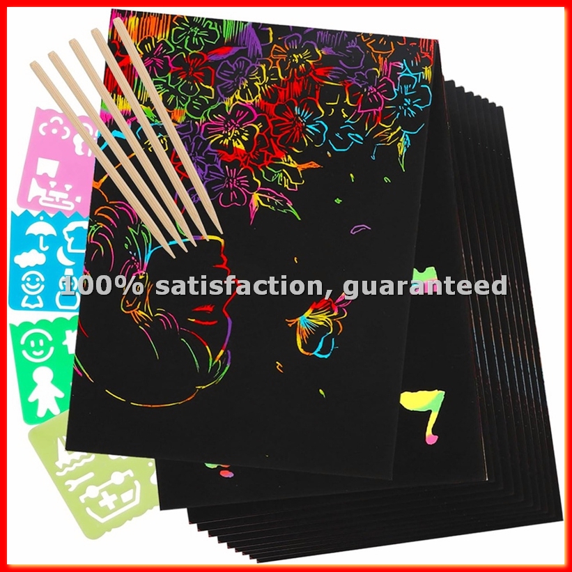 Scratch Paper Art Set, Black C - Party Games Christmas review and price