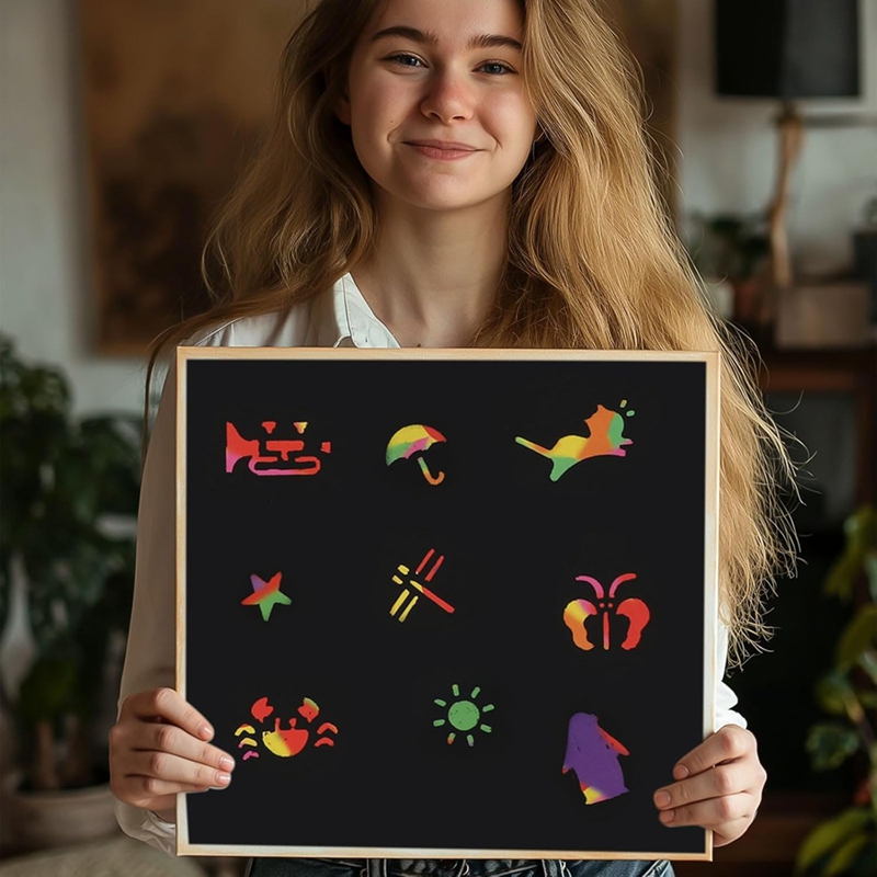 Scratch Paper Art Set, Black C - Party Games Christmas review and price