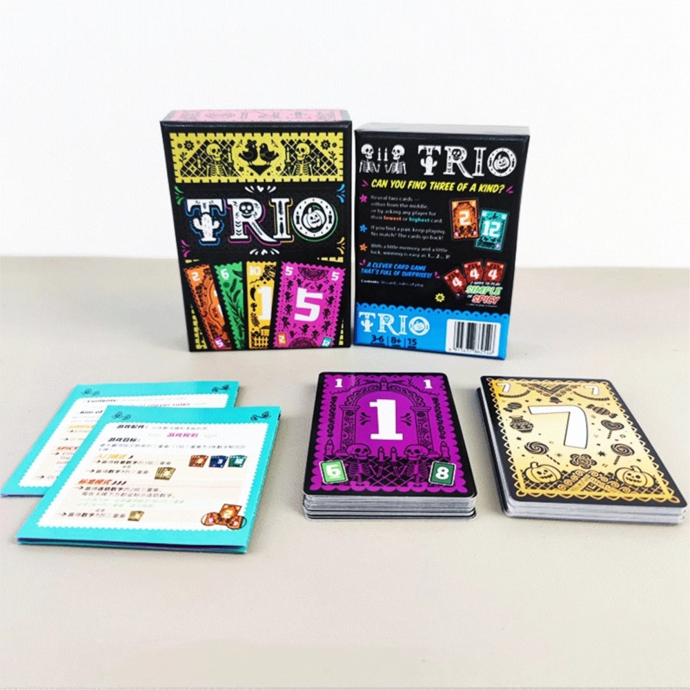 Strategic Card Board Game TRIO - Party Games Entertainer review and price