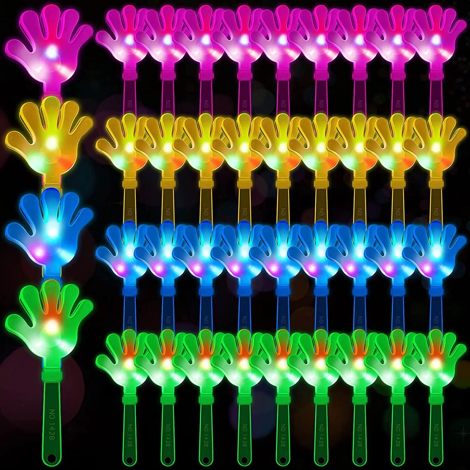 12pcs Hand Clappers Light up L - Party Games Graduation review and price