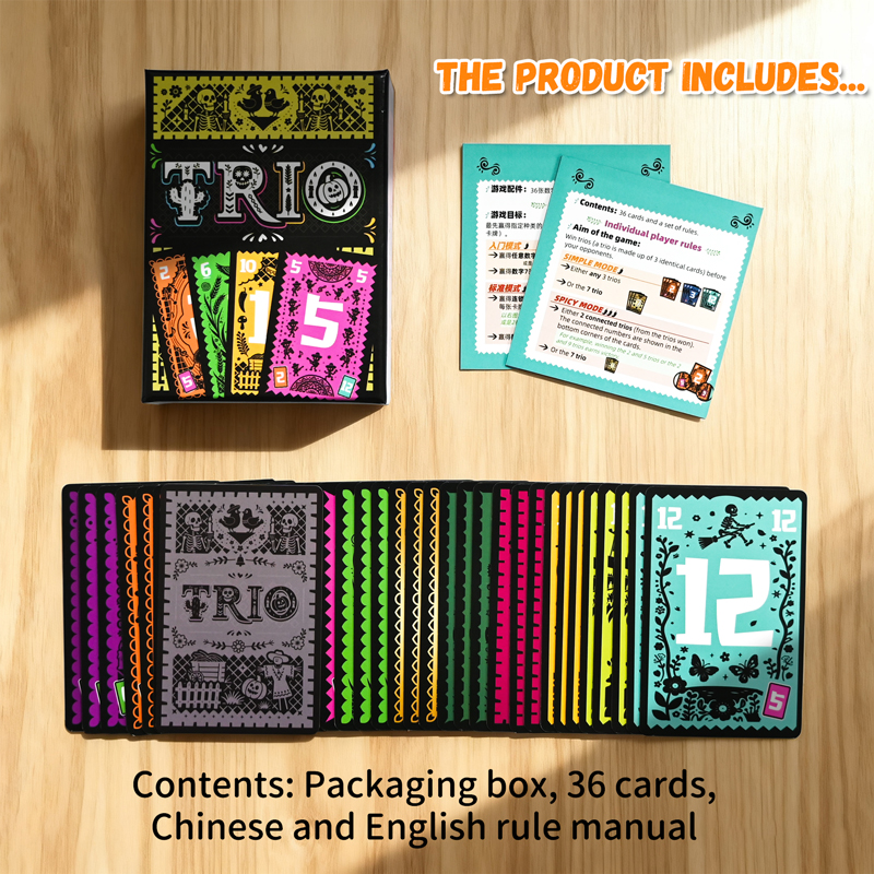 Strategic Card Board Game TRIO - Party Games Entertainer review and price