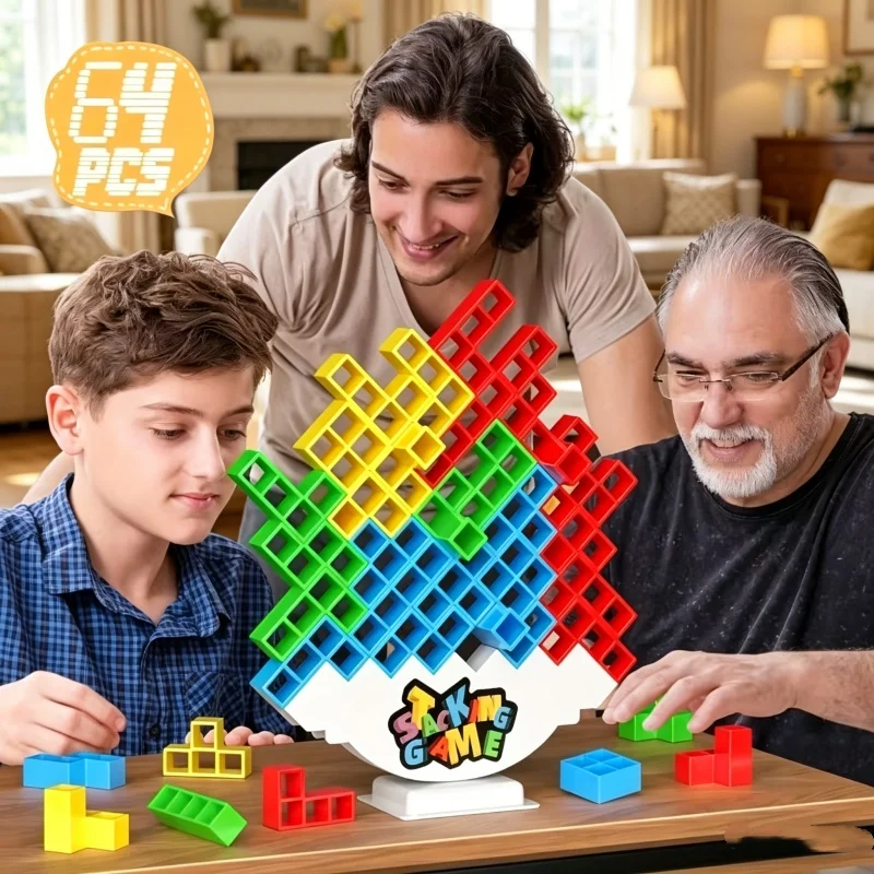 Colorful Stacking Blocks Balan - Party Games Competition review and price
