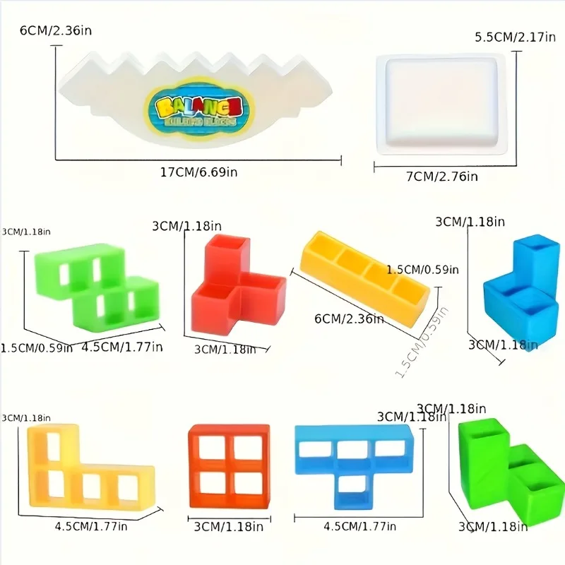 Colorful Stacking Blocks Balan - Party Games Competition review and price