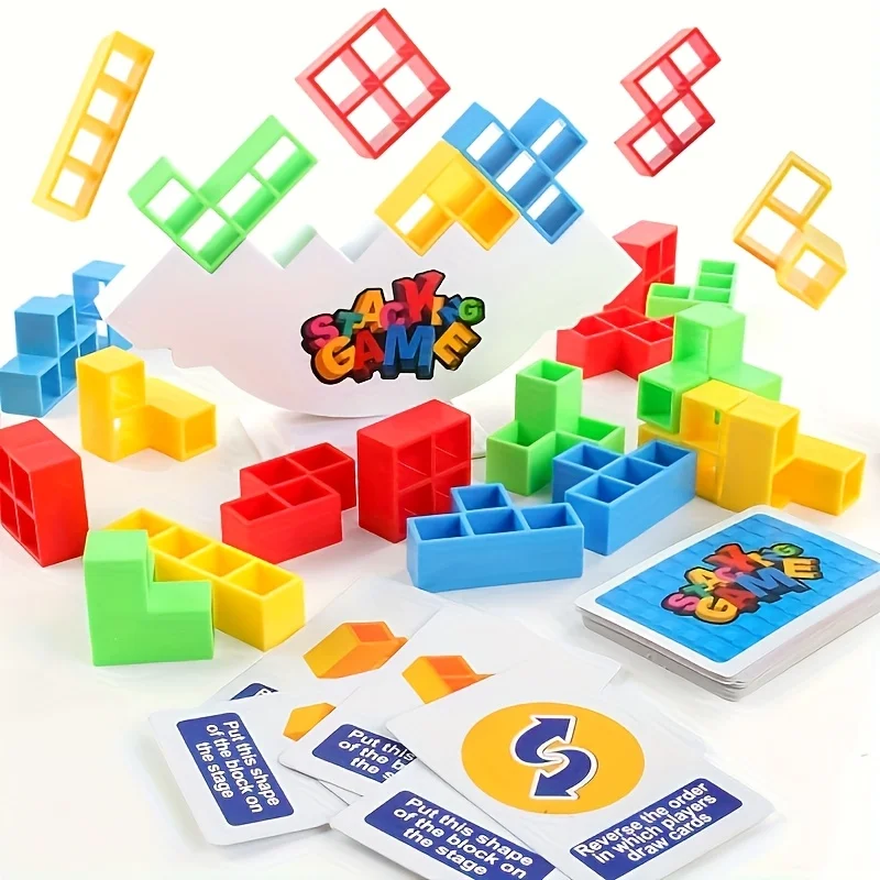 Colorful Stacking Blocks Balan - Party Games Competition review and price