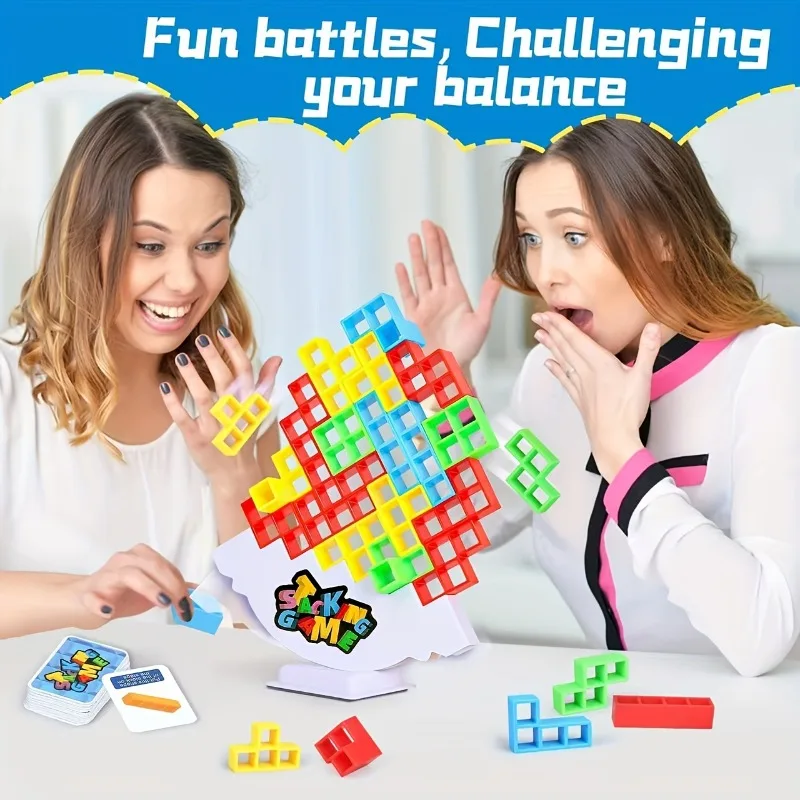 Colorful Stacking Blocks Balan - Party Games Competition review and price