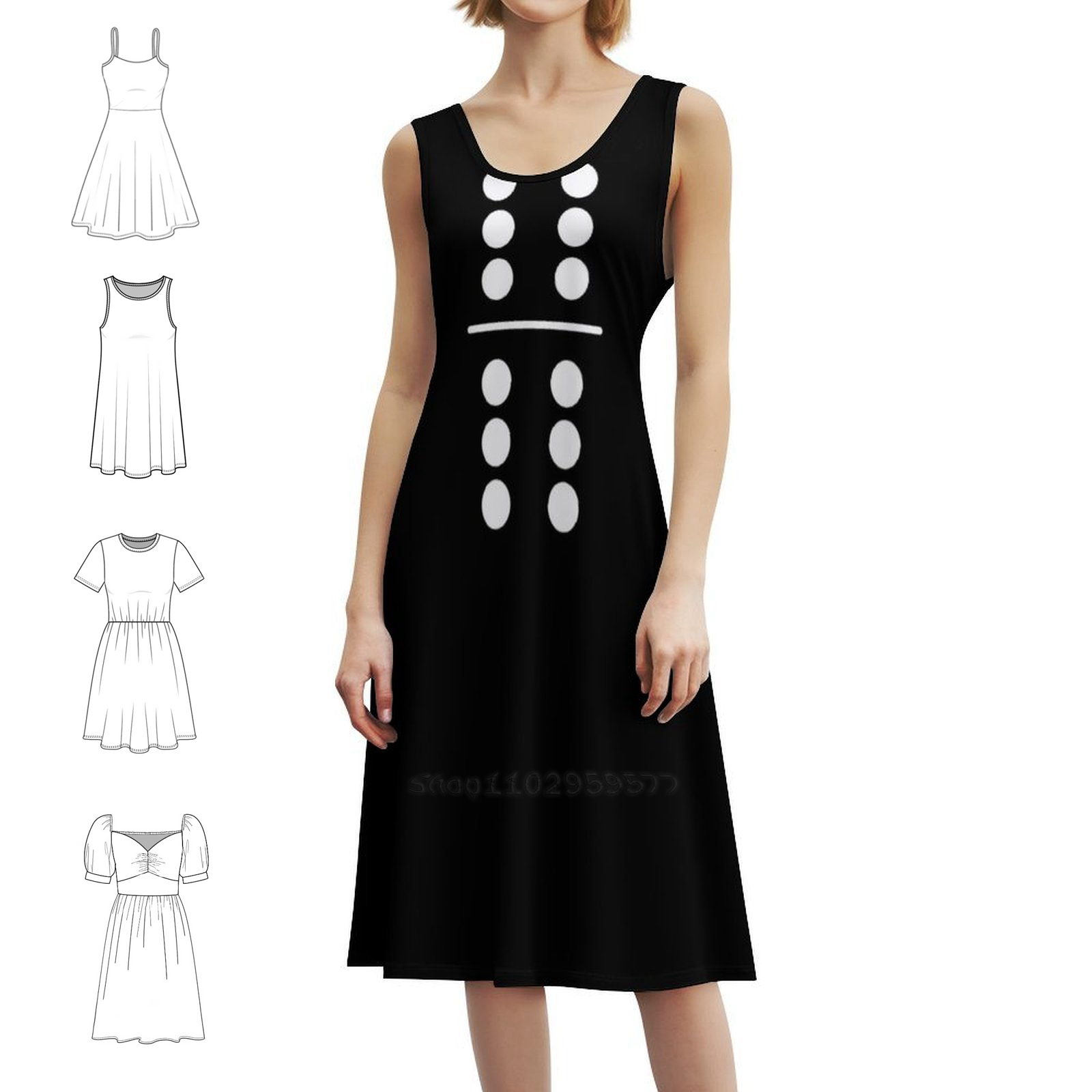Domino Costume 6-6 Double Six  - Party Games Summer review and price