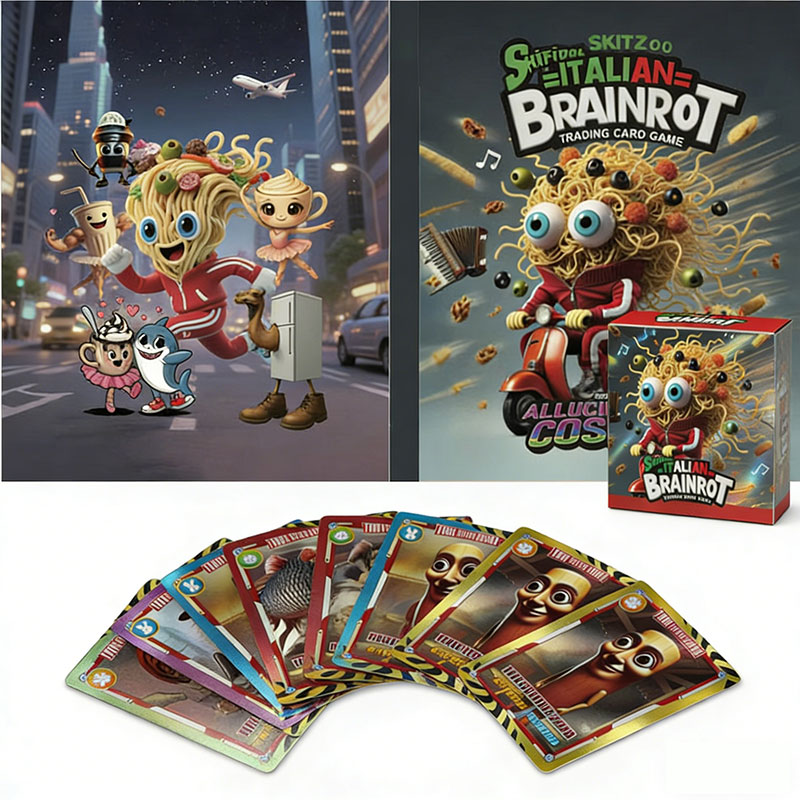 Italian Brainrot Trading Card  - Party Games At Home review and price