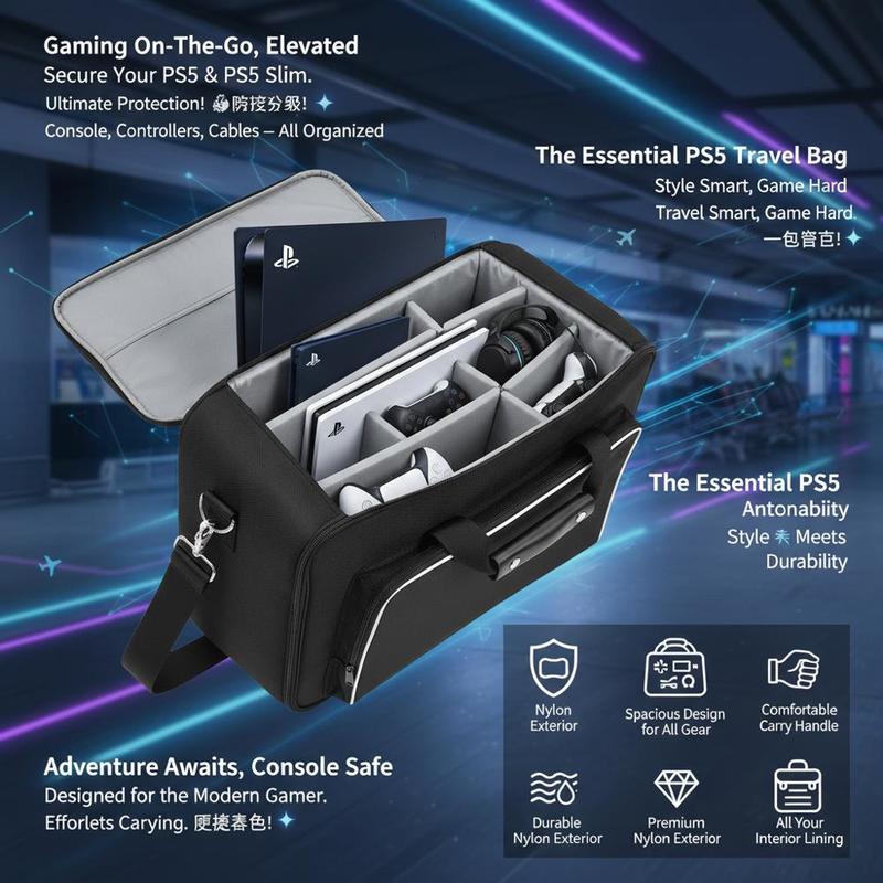 Game Console Suitcase 17x12x7  - Party Games In Ps5 review and price